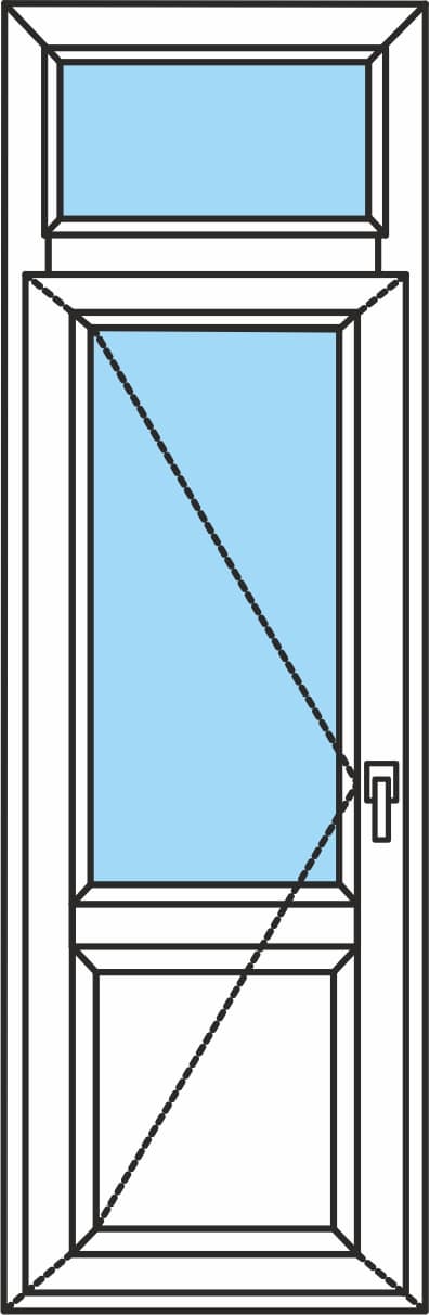 Балконная дверь с фрамугой - Умные Окна