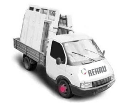 Доставка пластиковых окон REHAU фото