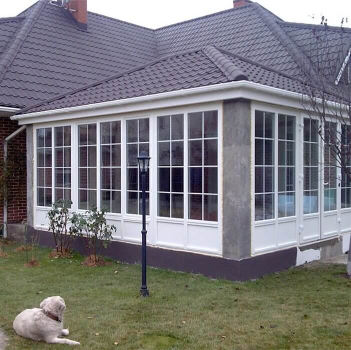 Пример остекления коттеджа фото