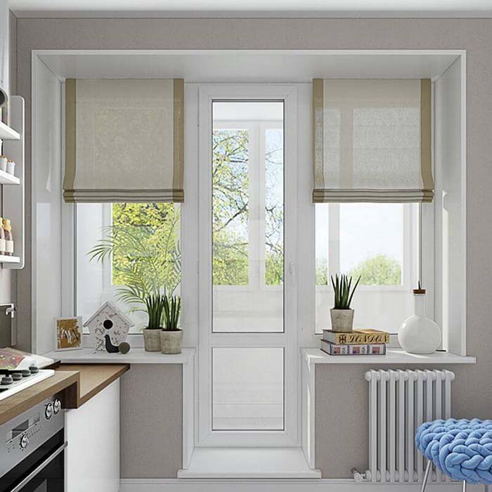 Балконные двери REHAU фото